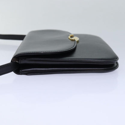 Bally Vintage Shoulder Bag Leather, Black, Leather, Shoulder Bag