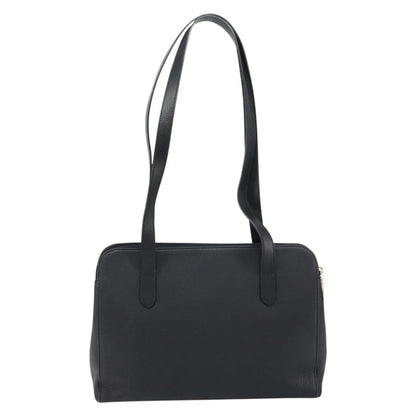 Burberry Vintage Shoulder Bag Leather, BLACK, LEATHER, Shoulder bag