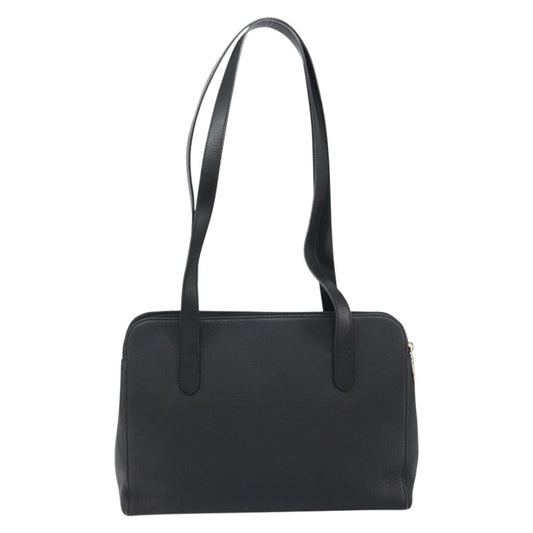 Burberry Vintage Shoulder Bag Leather, BLACK, LEATHER, Shoulder bag