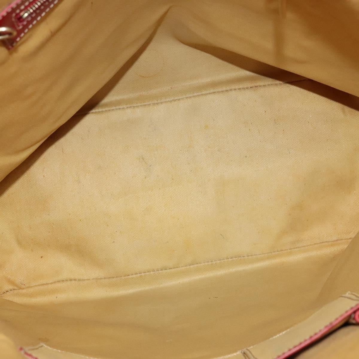 Celine Vintage Macadam Tote bag Canvas and Leather, BEIGE, CANVAS, Tote bag