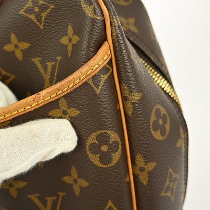 Louis Vuitton Deauville Handbag Monogram Canvas, BROWN, CANVAS, Handbag