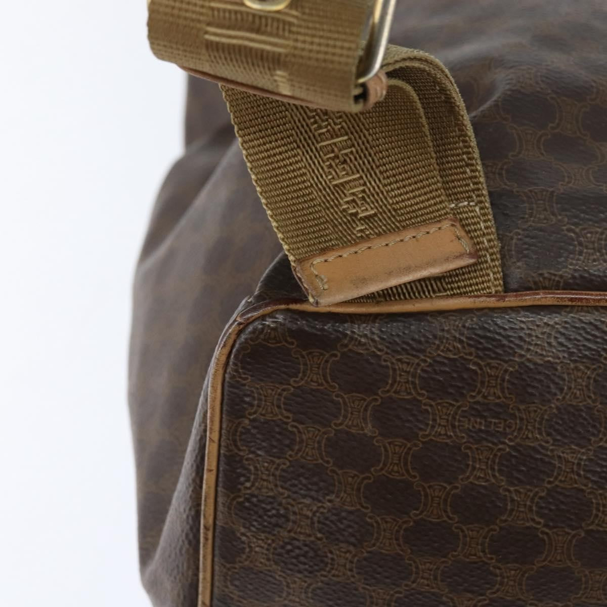 Celine Vintage Backpack Macadam Canvas, BROWN, CANVAS, Backpack