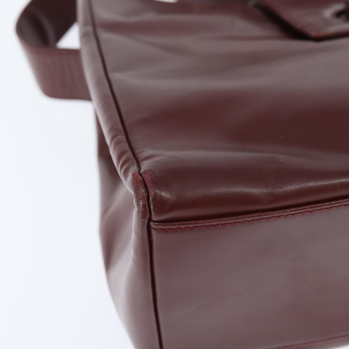 cartier Must de Cartier Shoulder Bag Leather, BURGUNDY, LEATHER, Shoulder bag