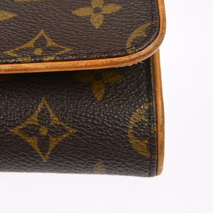 Louis Vuitton Twin Handbag Monogram Canvas, BROWN, CANVAS, Clutche & pouche