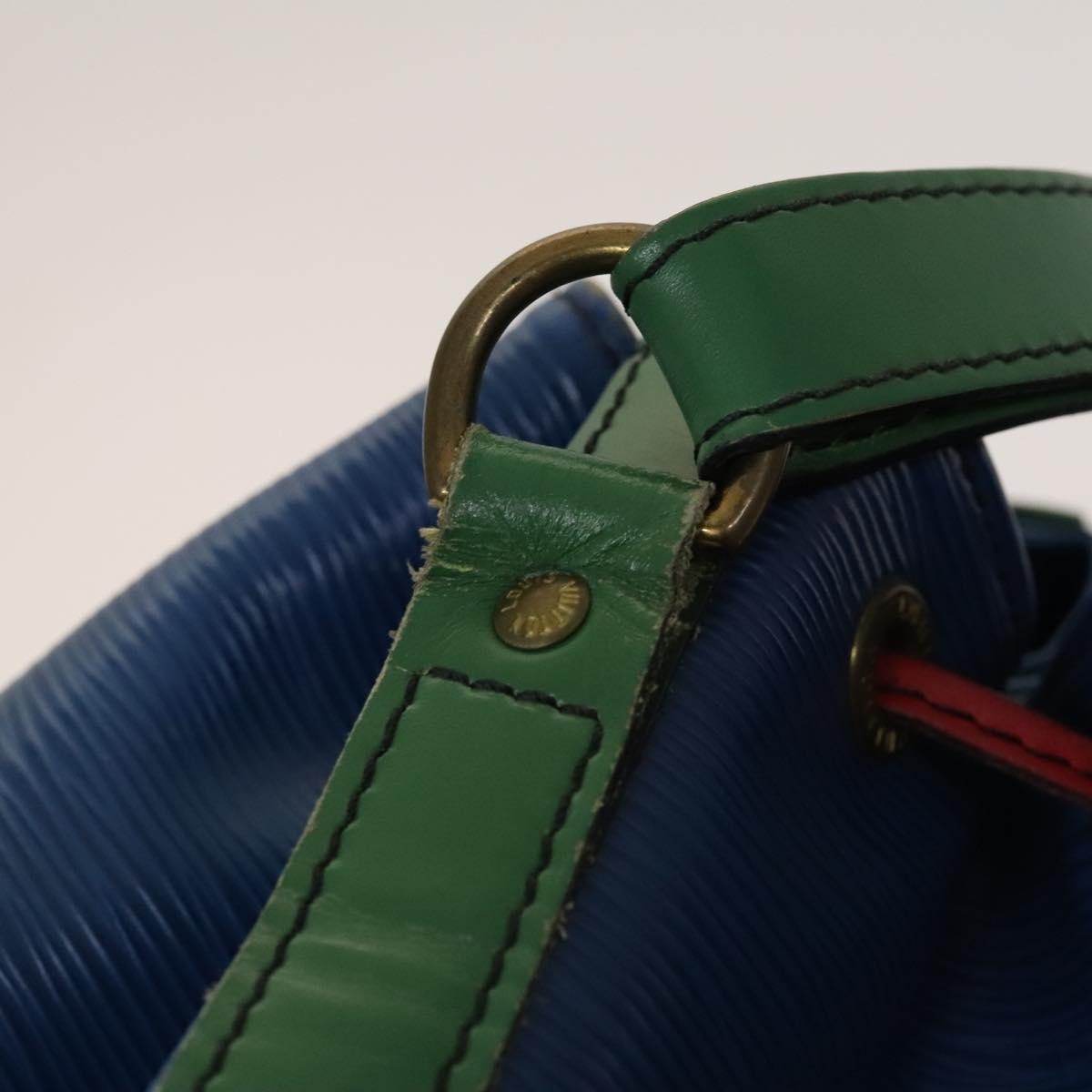 Louis Vuitton Tricolor Noe Handbag Epi Leather, BLUE, LEATHER, Handbag