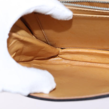 Celine Vintage Triomphe Shoulder Bag Leather, BLACK, LEATHER, Shoulder bag