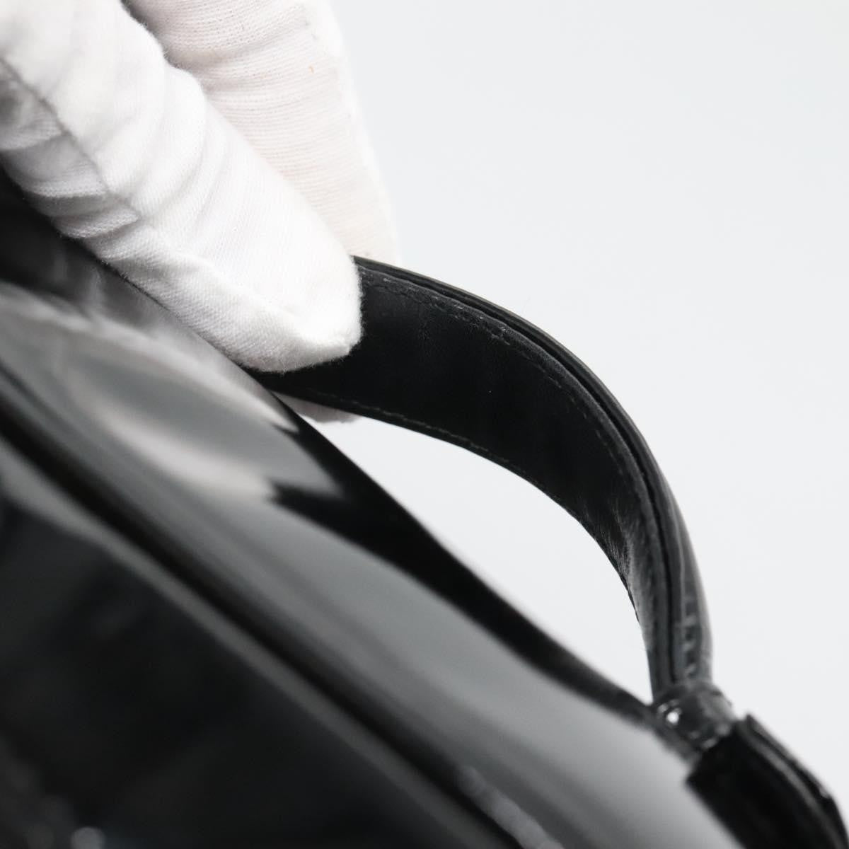 Chanel Vanity pouch Leather, BLACK, PATENT_LEATHER, Toiletry Case