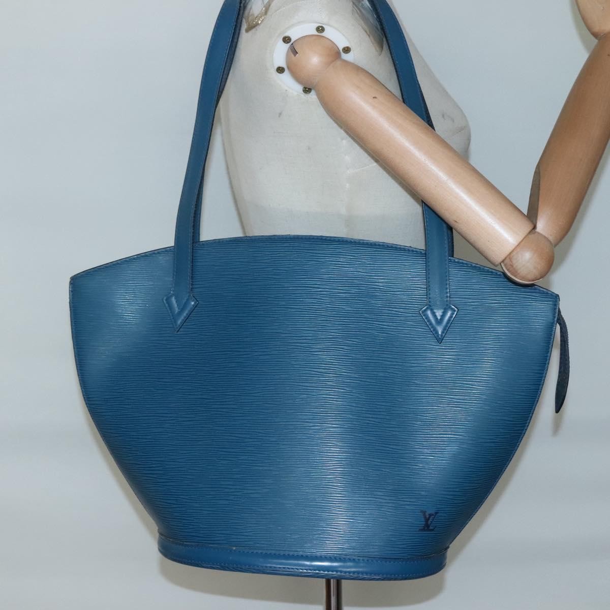 Louis Vuitton Saint Jacques Handbag Epi Leather, BLUE, LEATHER, Handbag