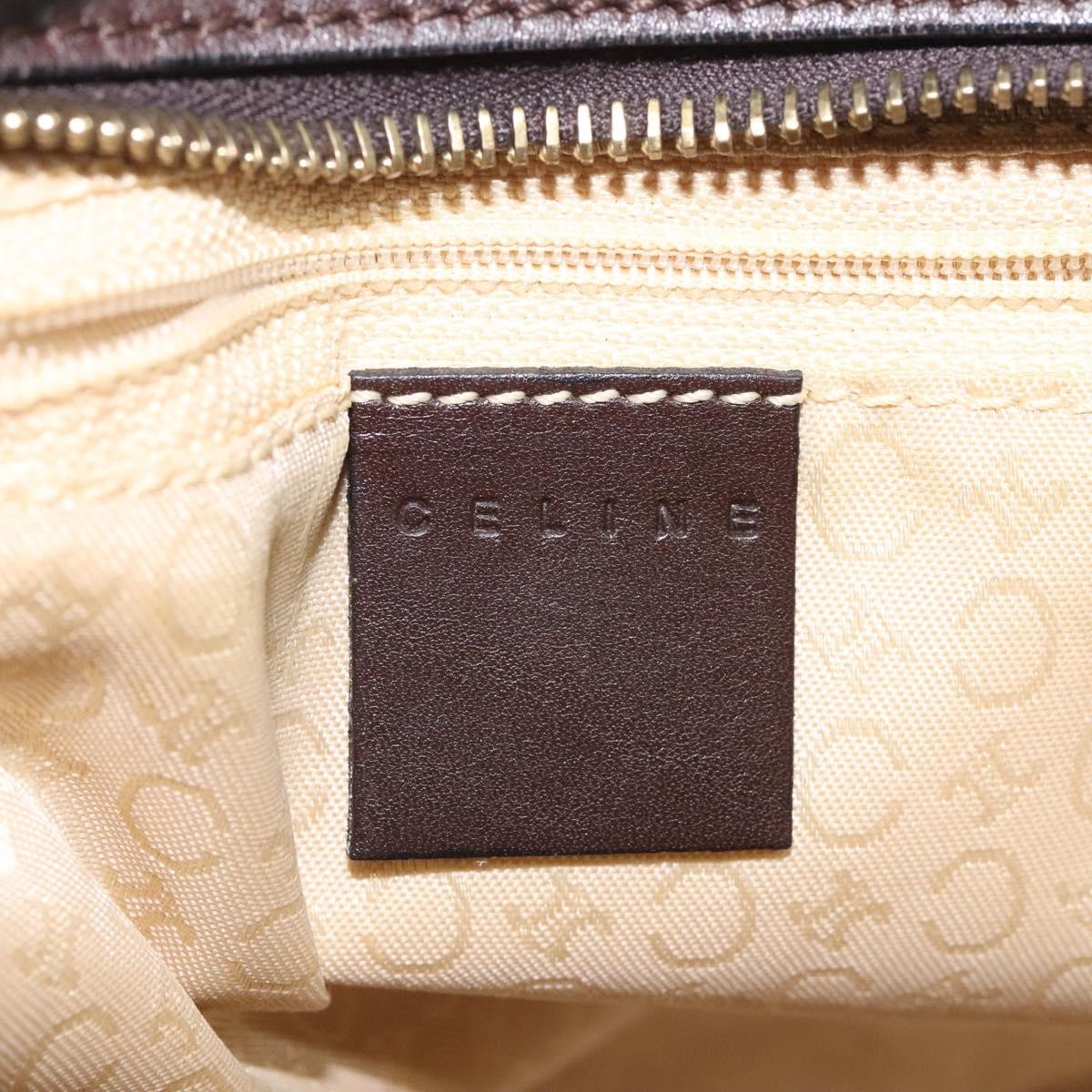 Celine C Macadam Handbag Canvas, Gray, Canvas, Handbag