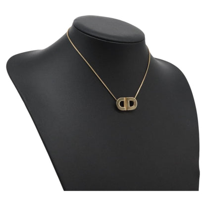 Christian Dior CD Pendant Necklace Gold-plated, GOLD, METAL, Necklace
