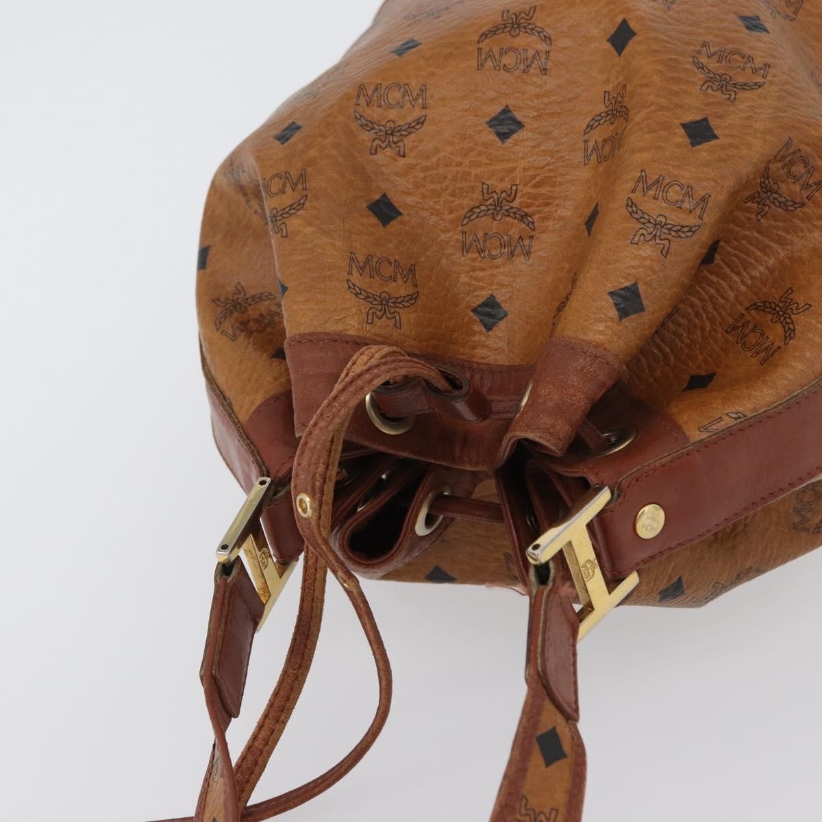 MCM Visetos Shoulder bag Canvas, BROWN, CANVAS, Shoulder bag