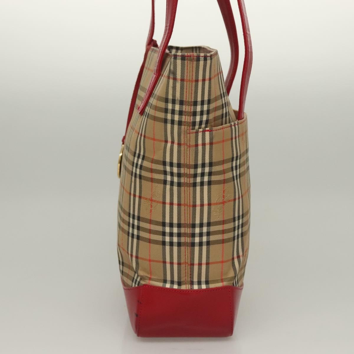 Burberry Nova Check Tote canvas check pattern, BEIGE, CANVAS, Tote bag