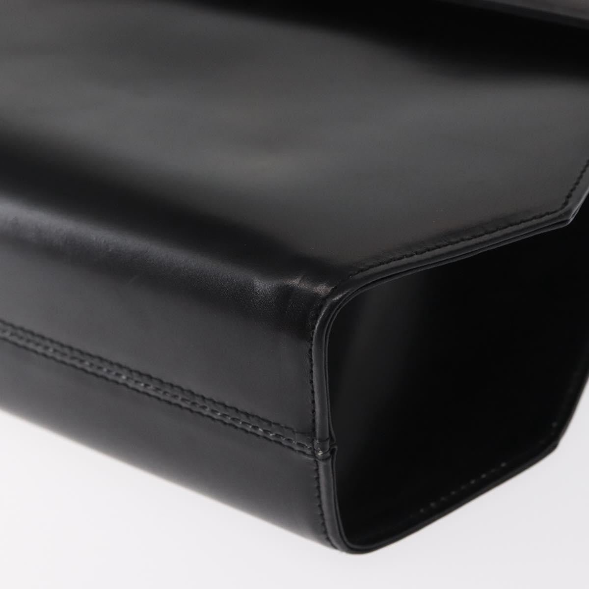 Salvatore Ferragamo Gancini Shoulder Bag Leather, BLACK, LEATHER, Shoulder bag