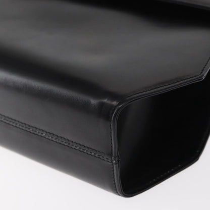 Salvatore Ferragamo Gancini Shoulder Bag Leather, BLACK, LEATHER, Shoulder bag