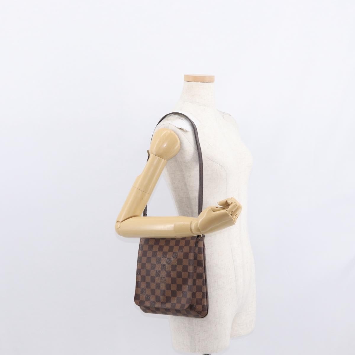 Louis Vuitton Musette Salsa Handbag Damier Canvas, BROWN, CANVAS, Shoulder bag