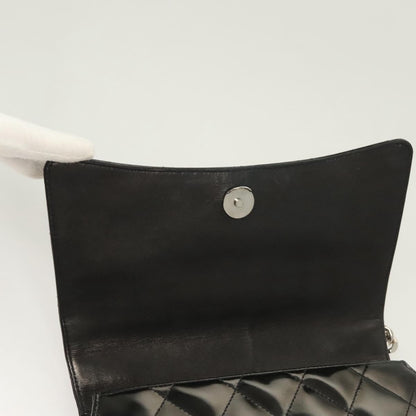Chanel Vintage ID Bracelet Flap Bag Quilted Patent, BLACK, PATENT_LEATHER, Handbag
