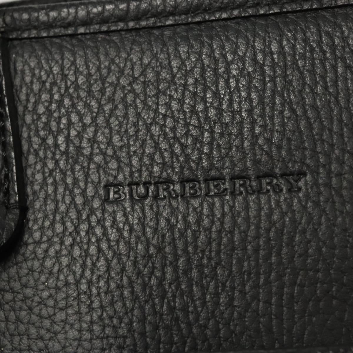 Burberry Vintage Handbag Leather, BLACK, LEATHER, Handbag