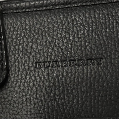 Burberry Vintage Handbag Leather, BLACK, LEATHER, Handbag