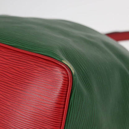 Louis Vuitton Bicolor Petit Noe Handbag Epi Leather, GREEN, LEATHER, Shoulder bag