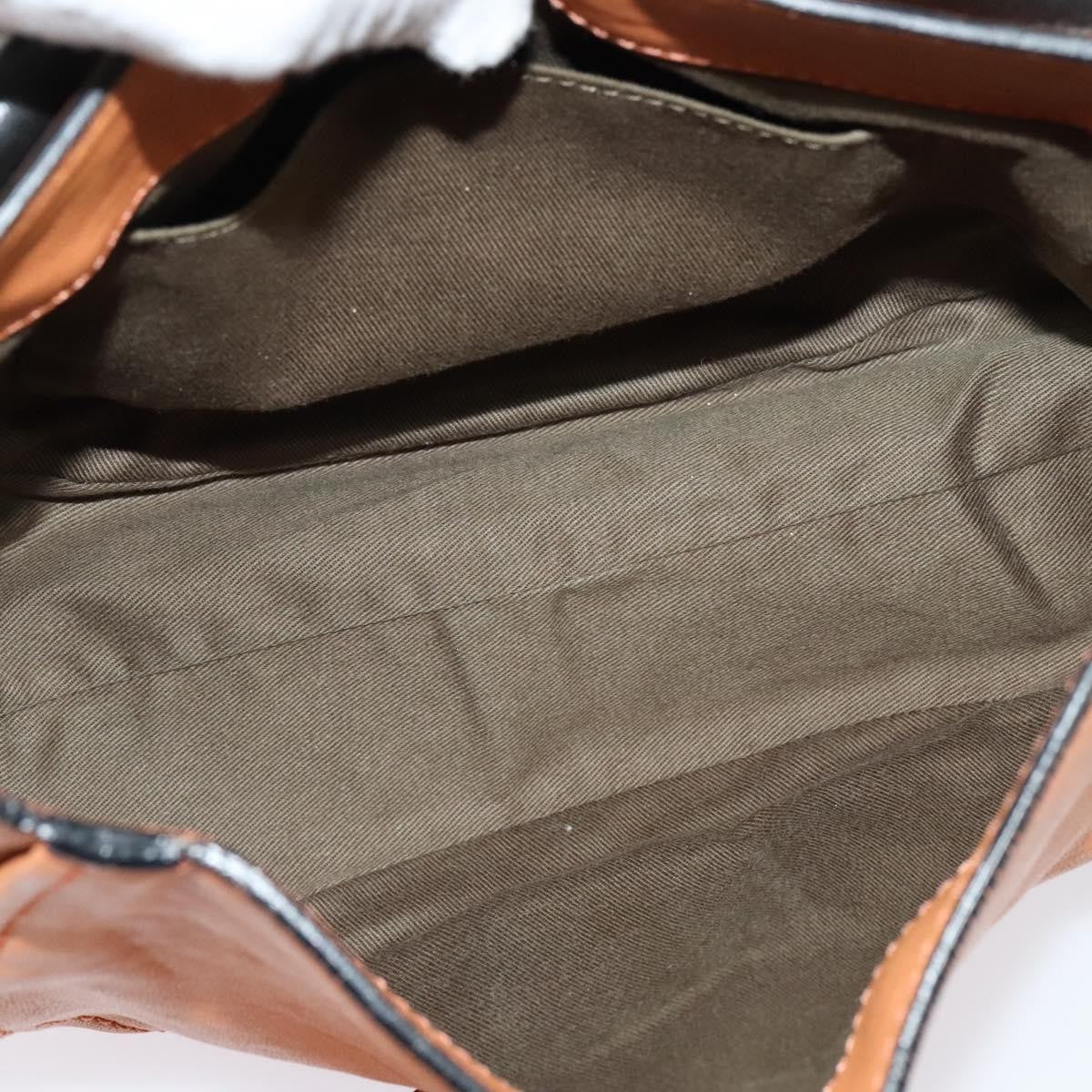 Chloe Elsie Shoulder Bag Perforated Leather, ORANGE, LEATHER, Shoulder bag