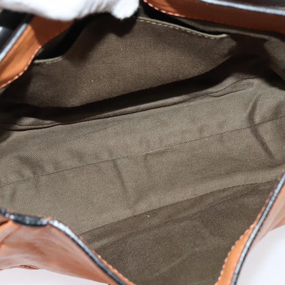 Chloe Elsie Shoulder Bag Perforated Leather, ORANGE, LEATHER, Shoulder bag