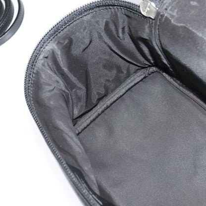 Salvatore Ferragamo Vintage Gancini Pochette Leather, BLACK, LEATHER, Handbag