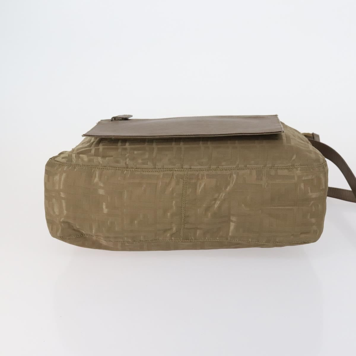 Fendi Logo Zucca Shoulder Bag Zucca, BEIGE, NYLON, Shoulder bag