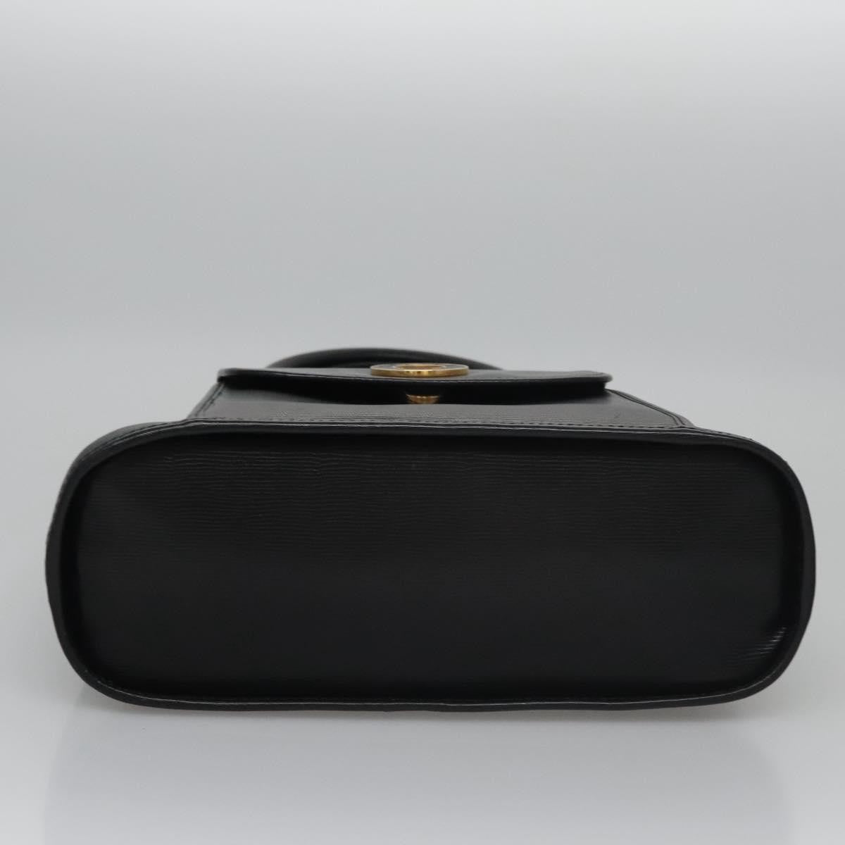 Celine Circle Logo Handbag Leather, BLACK, LEATHER, Handbag