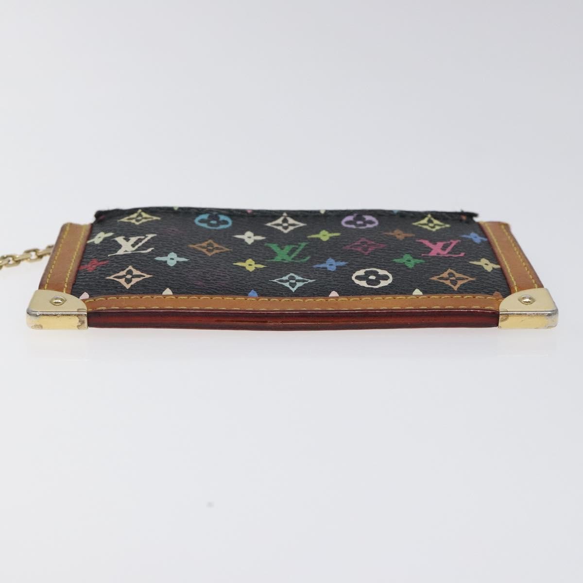 Louis Vuitton Pochette Clés Monogram Canvas, BLACK, CANVAS, Wallets