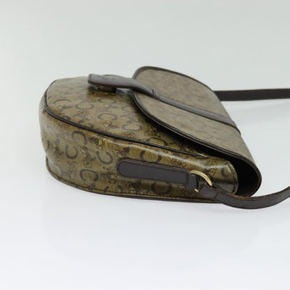 Celine C Sulky Shoulder bag Canvas and Leather, BEIGE, CANVAS, Shoulder bag