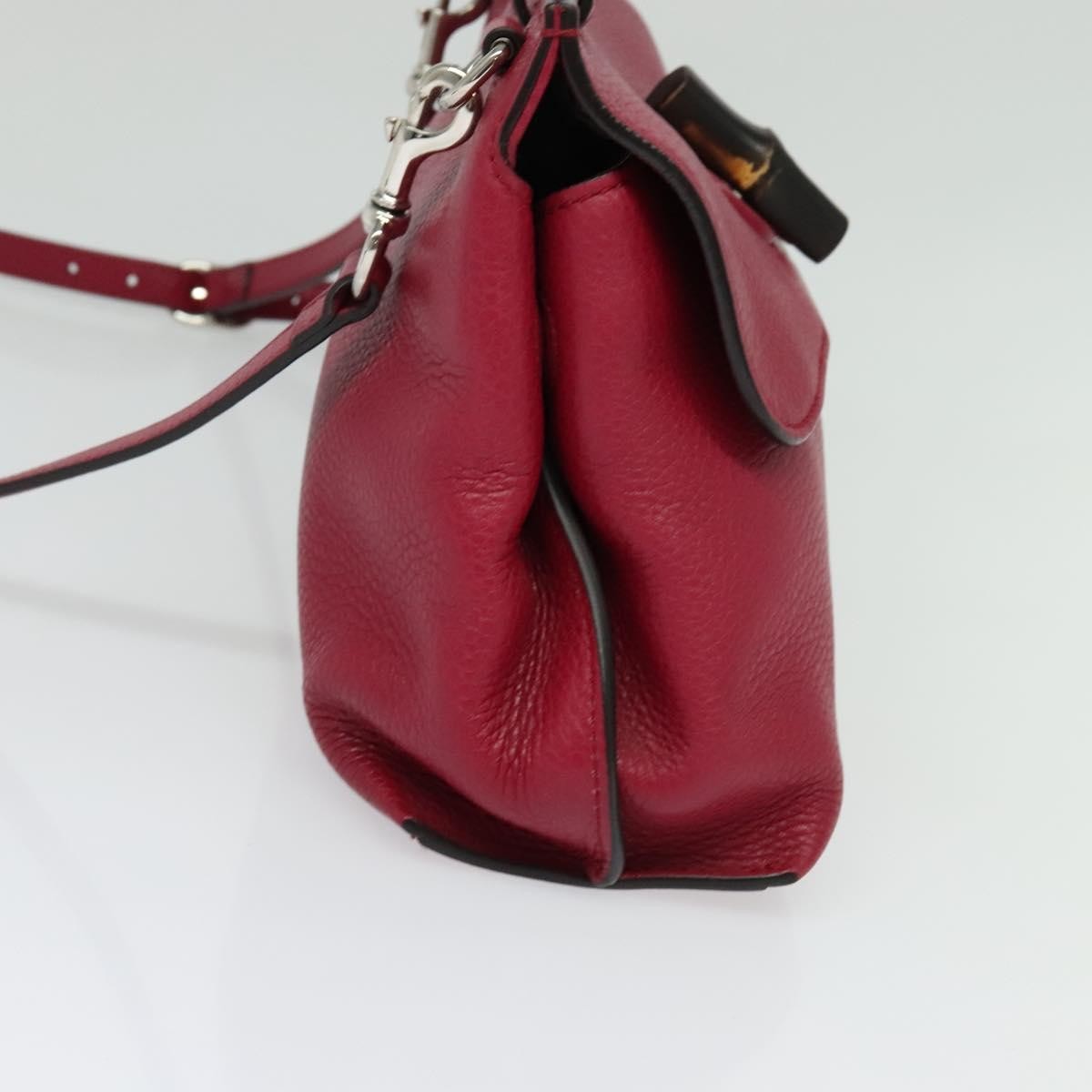 Gucci Bamboo Daily Top Handle Bag Leather, PINK, LEATHER, Handbag
