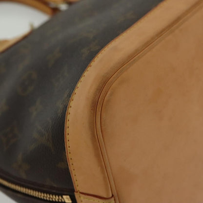 Louis Vuitton Alma Handbag Monogram Canvas, BROWN, CANVAS, Handbag