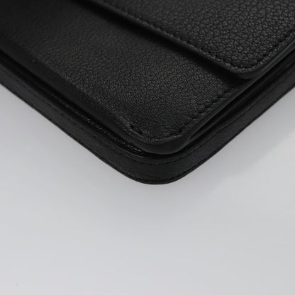 Burberry D-Ring Shoulder Bag Leather, BLACK, LEATHER, Shoulder bag