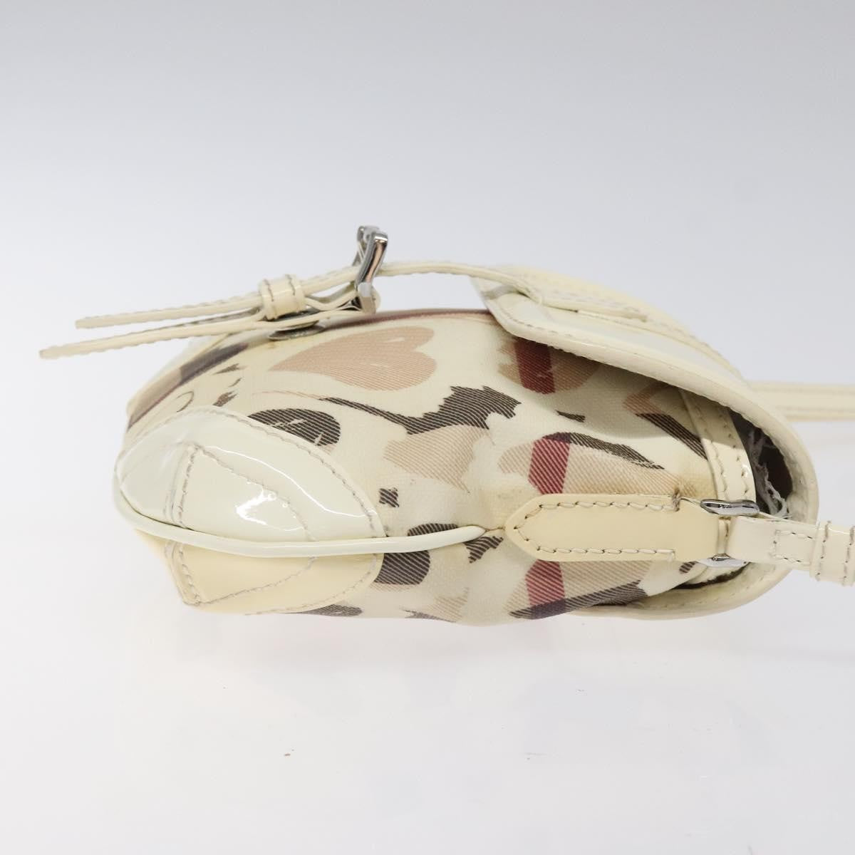 Burberry Flap Shoulder Bag Canvas, BEIGE, CANVAS, Shoulder bag