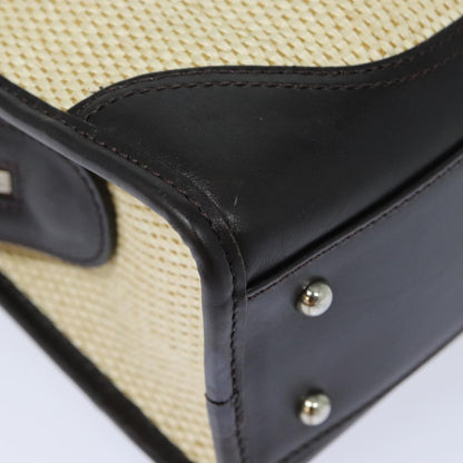 Burberry Vintage Handbag Leather, BEIGE, WOOD, Handbag