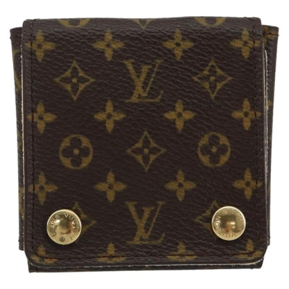 Louis Vuitton CASE JEWELRY BOX Canvas, BROWN, CANVAS, Wallets