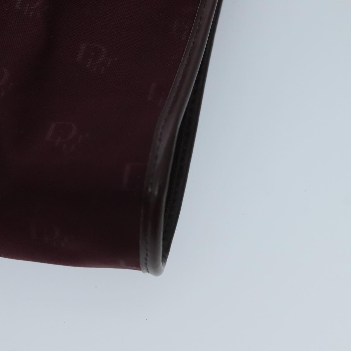Christian Dior Vintage Trotter Shoulder Bag Nylon, BURGUNDY, NYLON, Shoulder bag