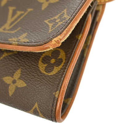 Louis Vuitton Twin Handbag Monogram Canvas, BROWN, CANVAS, Clutche & pouche