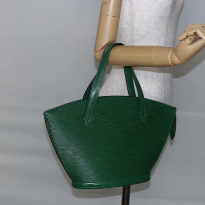 Louis Vuitton Saint Jacques Handbag Epi Leather, GREEN, LEATHER, Shoulder bag