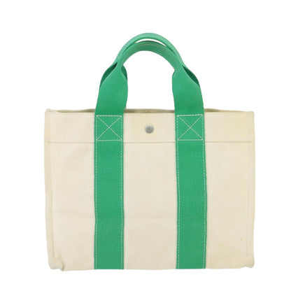 Hermes Bora Bora Tote Toile, GREEN, CANVAS, Tote bag