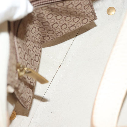 Salvatore Ferragamo Gancini handbag Leather, WHITE, LEATHER, Handbag