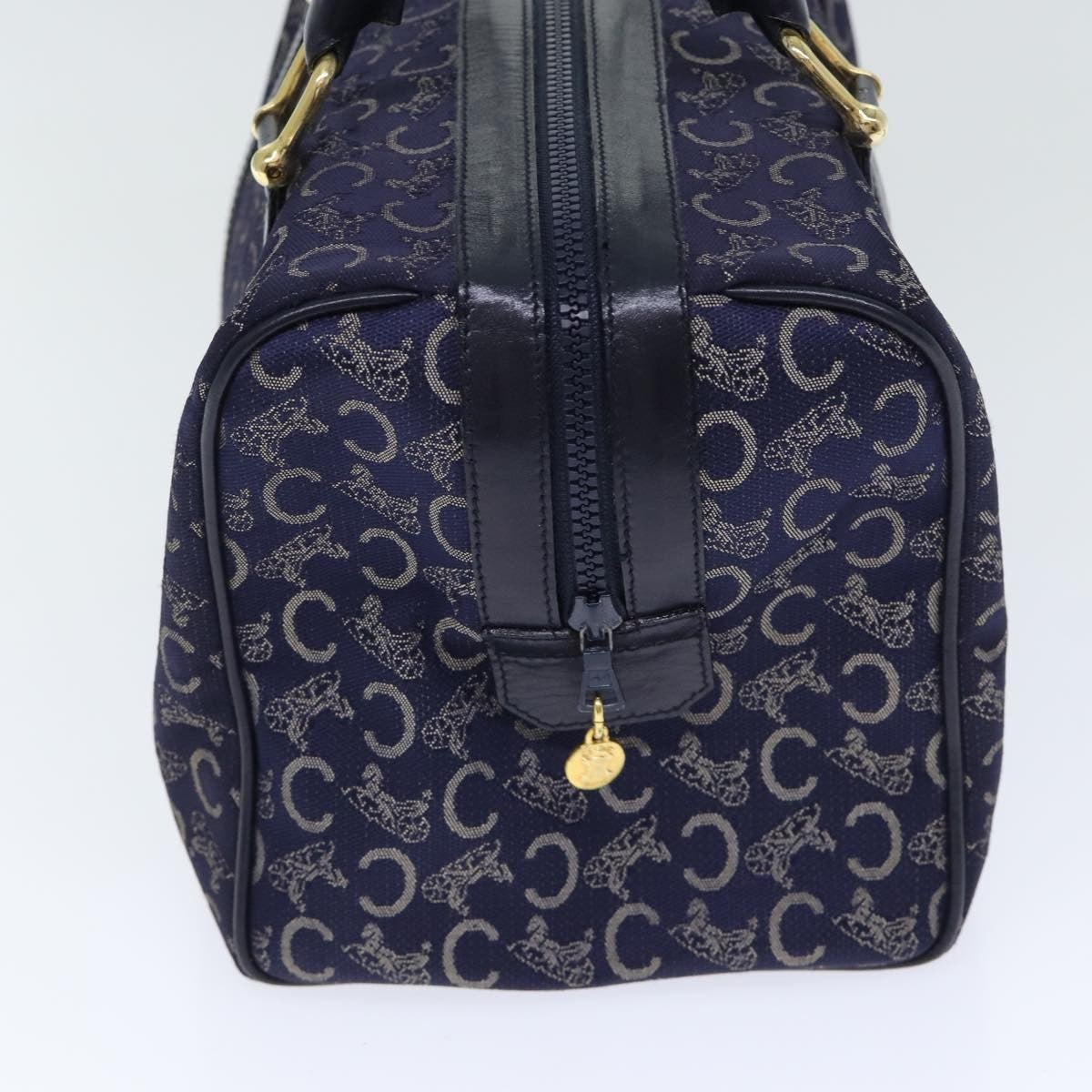 Celine C Sulky Boston bag Canvas, NAVY, CANVAS, Travel bag