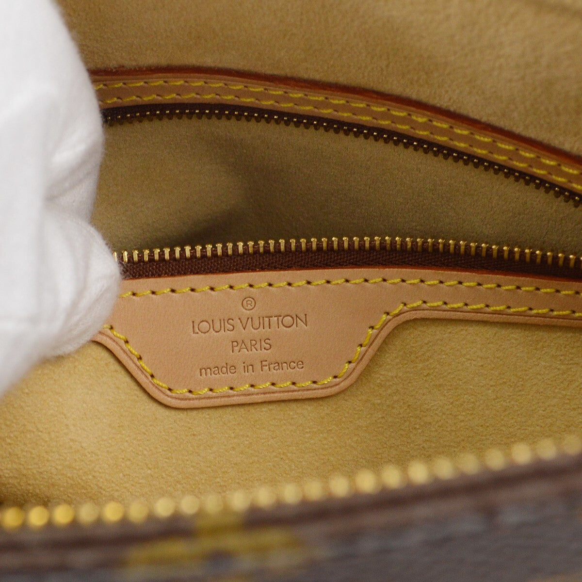 Louis Vuitton Looping Handbag Monogram Canvas, BROWN, CANVAS, Handbag