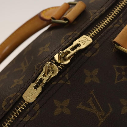 Louis Vuitton Keepall Bag Monogram Canvas, BROWN, CANVAS, Travel bag
