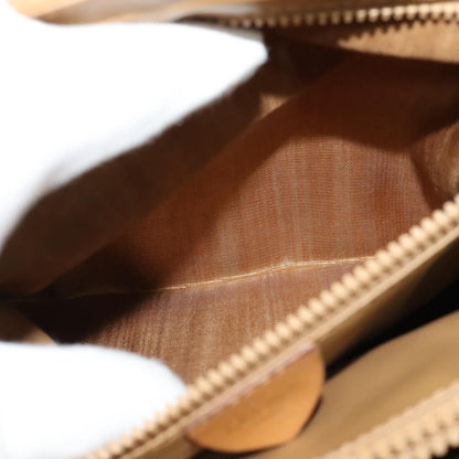 Celine Vintage Macadam Handbag Canvas, BEIGE, CANVAS, Handbag