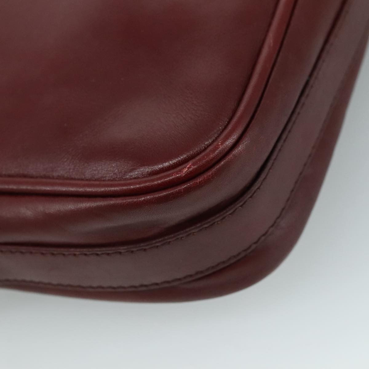 cartier Must de Cartier Shoulder Bag Leather, Burgundy, Leather, Shoulder Bag