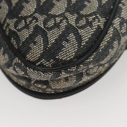 Christian Dior Saddle Zip Pouch Diorissimo Canvas, NAVY, CANVAS, Clutche & pouche