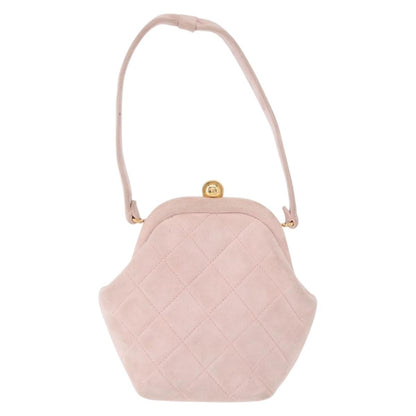 Chanel Vintage CC Hand bag Suede, PINK, SUEDE, Handbag