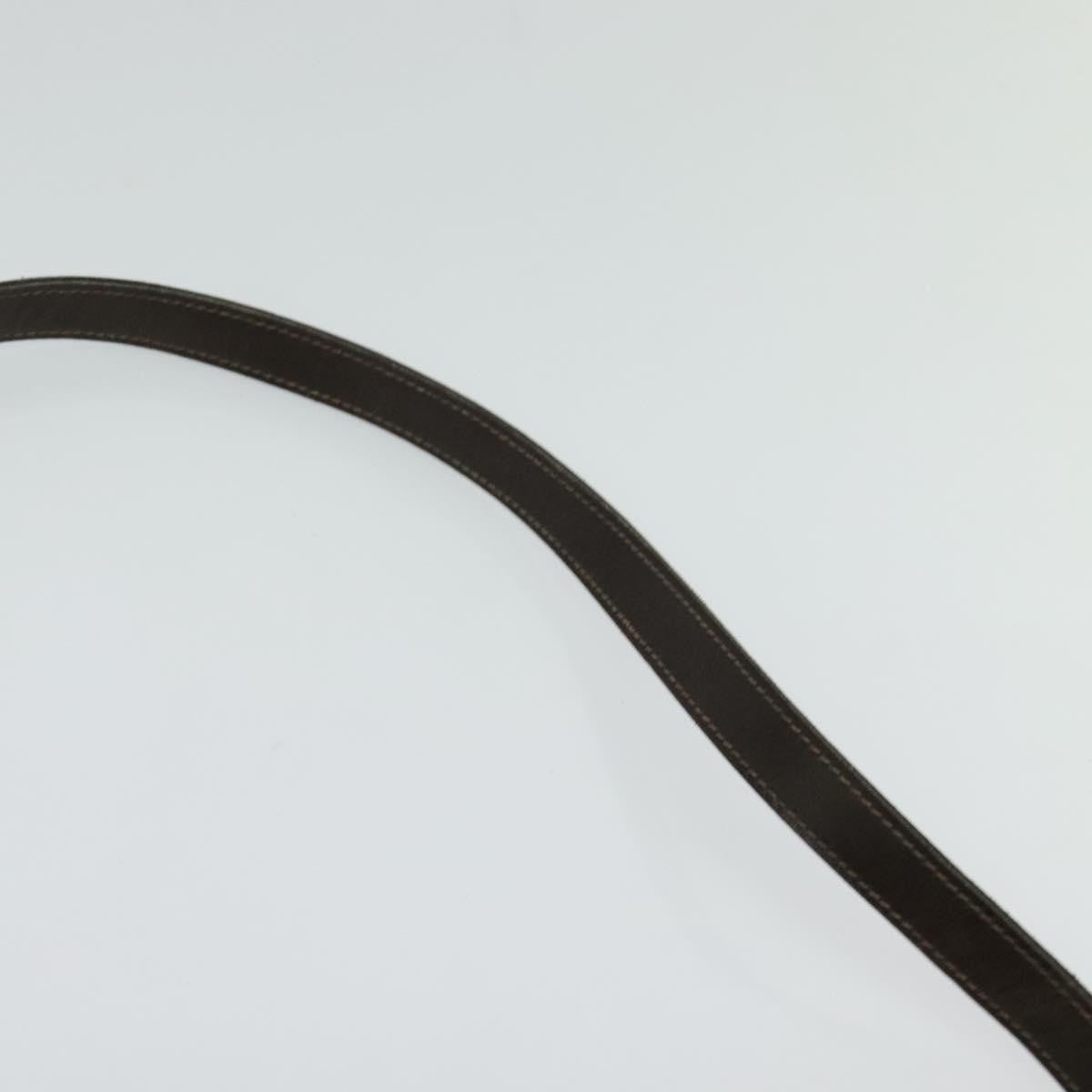 Celine C Sulky Shoulder bag Canvas and Leather, BROWN, CANVAS, Shoulder bag