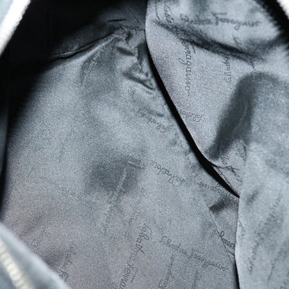 Salvatore Ferragamo Vintage Shoulder Bag Canvas, BLACK, CANVAS, Shoulder bag